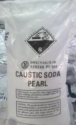 Caustic soda pearls